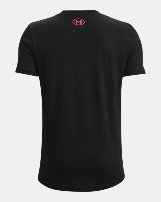 Boys' UA Football Cooler T-Shirt, Black, pdpMainDesktop image number 1
